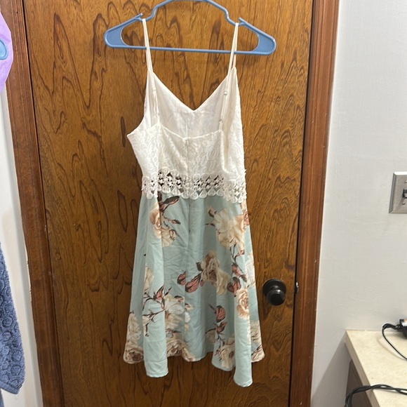 Shein Floral Print Lace Insert Cami Dress - Picture 8 of 8